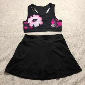 Pink Flower Swim Set